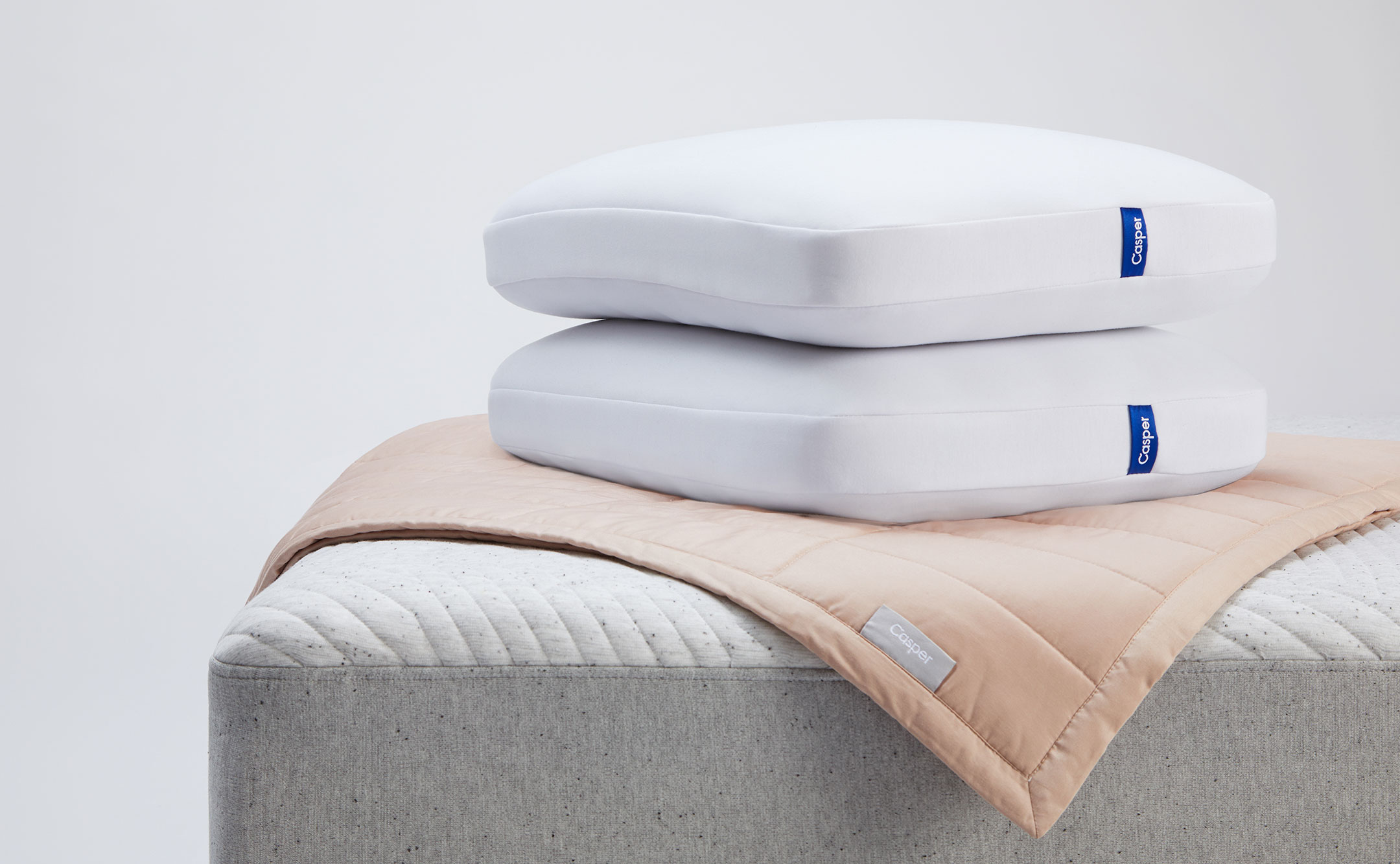 pillows on top of a mattress