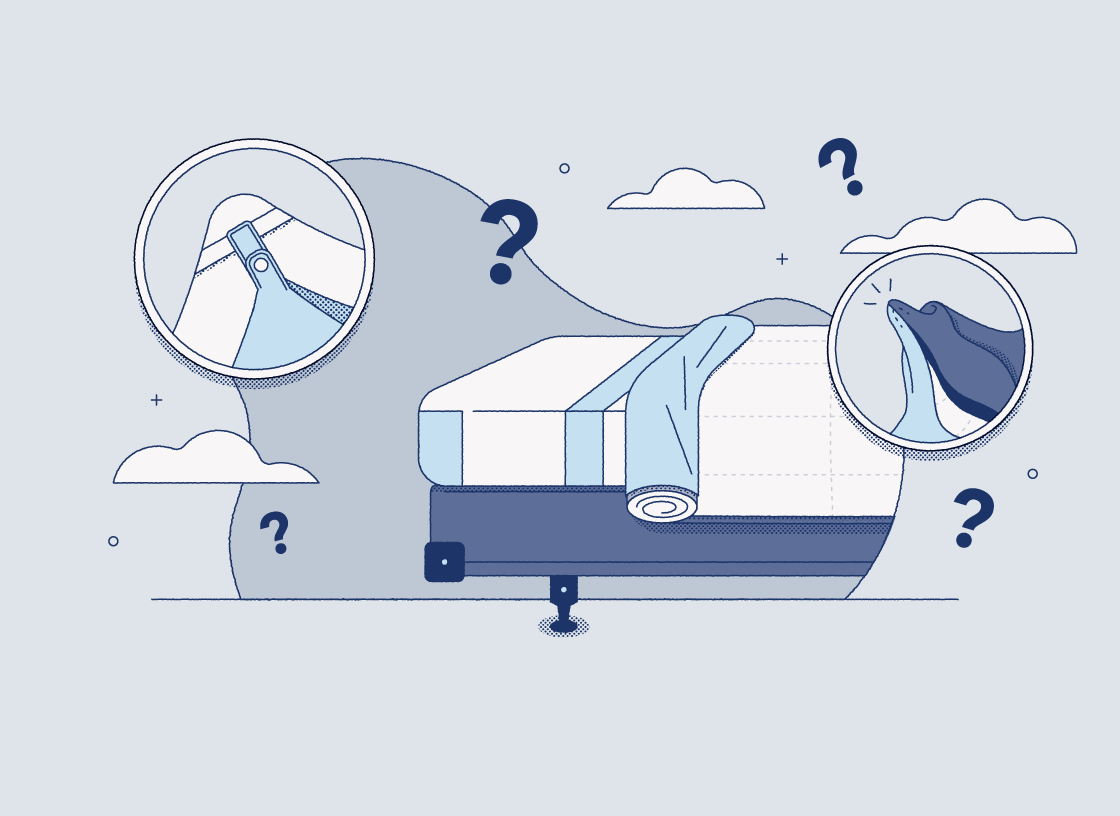 illustration of a duvet cover