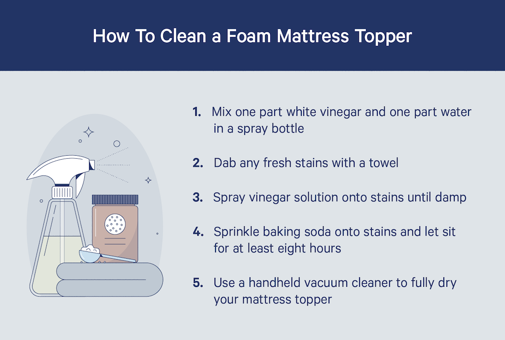 how to clean a foam mattress topper