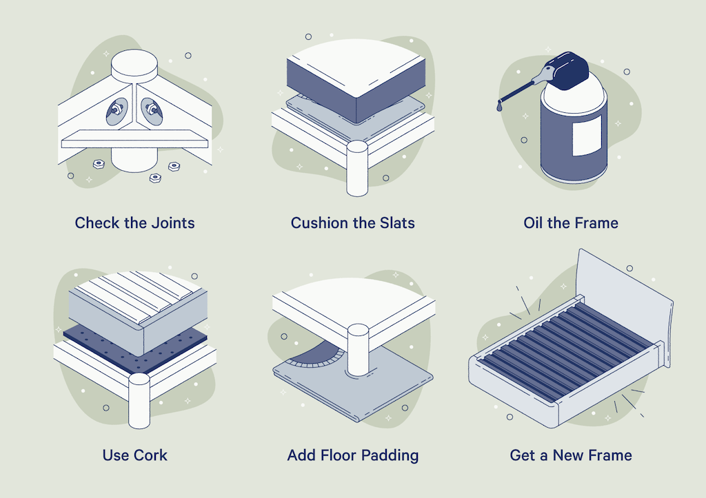 ways to fix a squeaky bed frame or box spring
