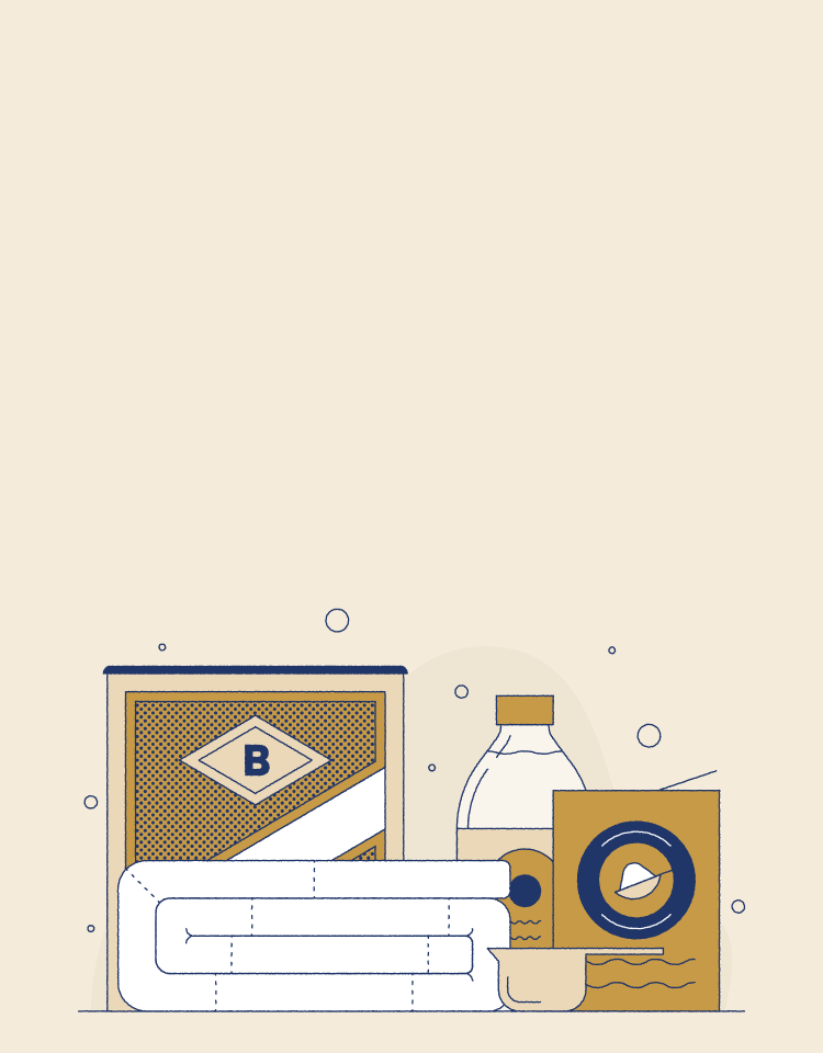 illustration of cleaning ingredients