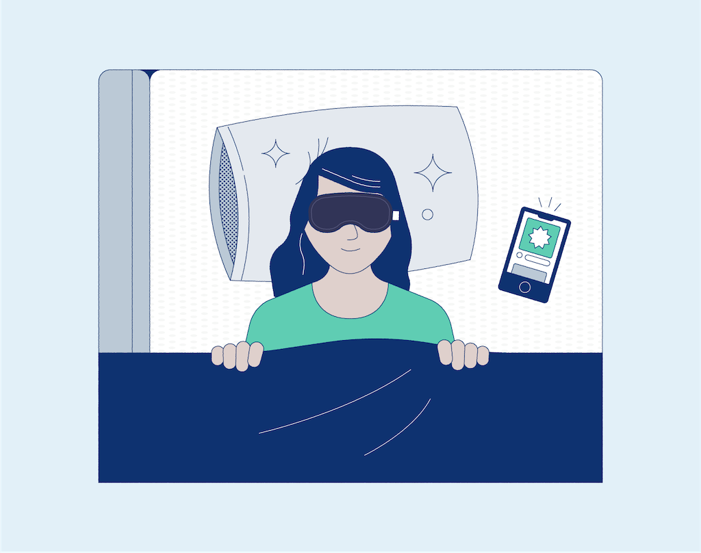 Sleep masks may help minimize distractions