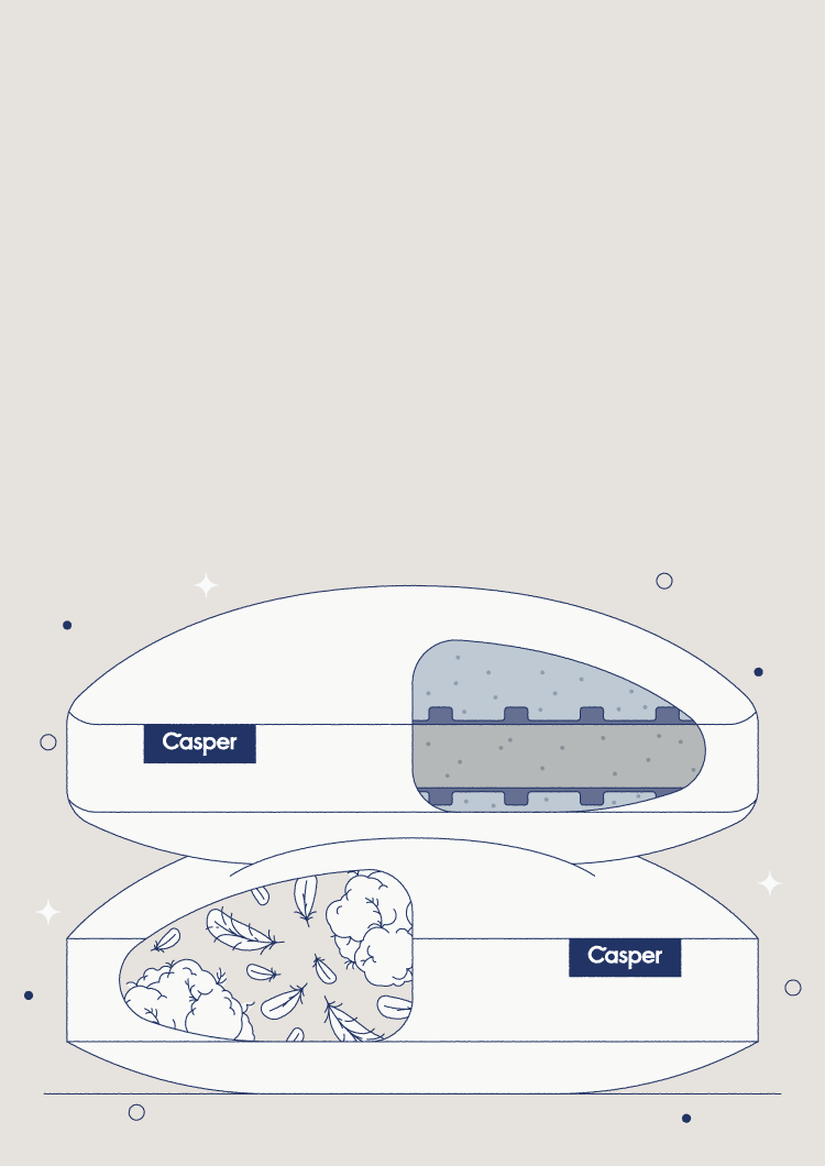 memory foam vs down pillow