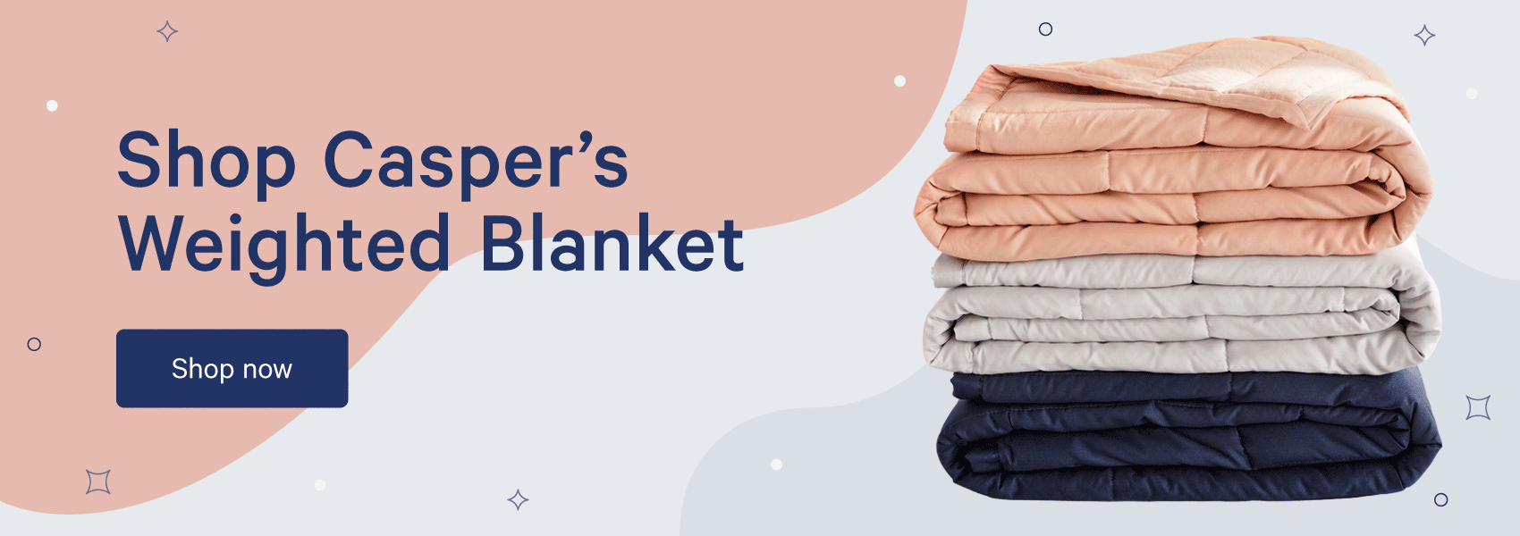 shop Casper's weighted blanket